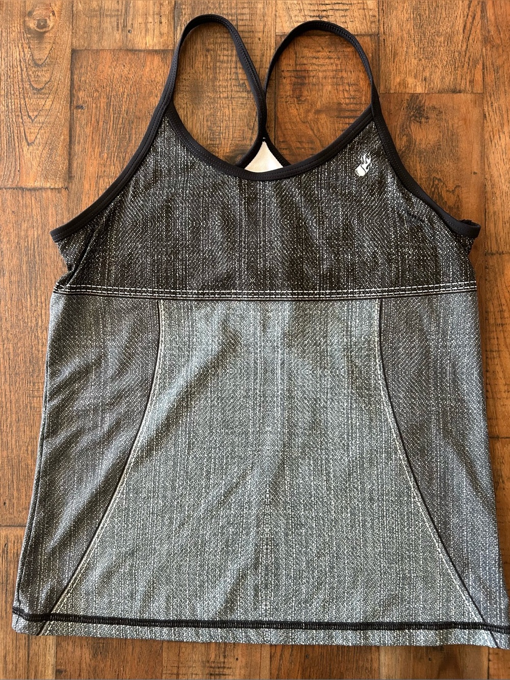 InkNBurn Athletic Racerback Tank Top - Black Heather
